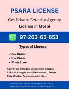 PSARA License consultant in Morbi